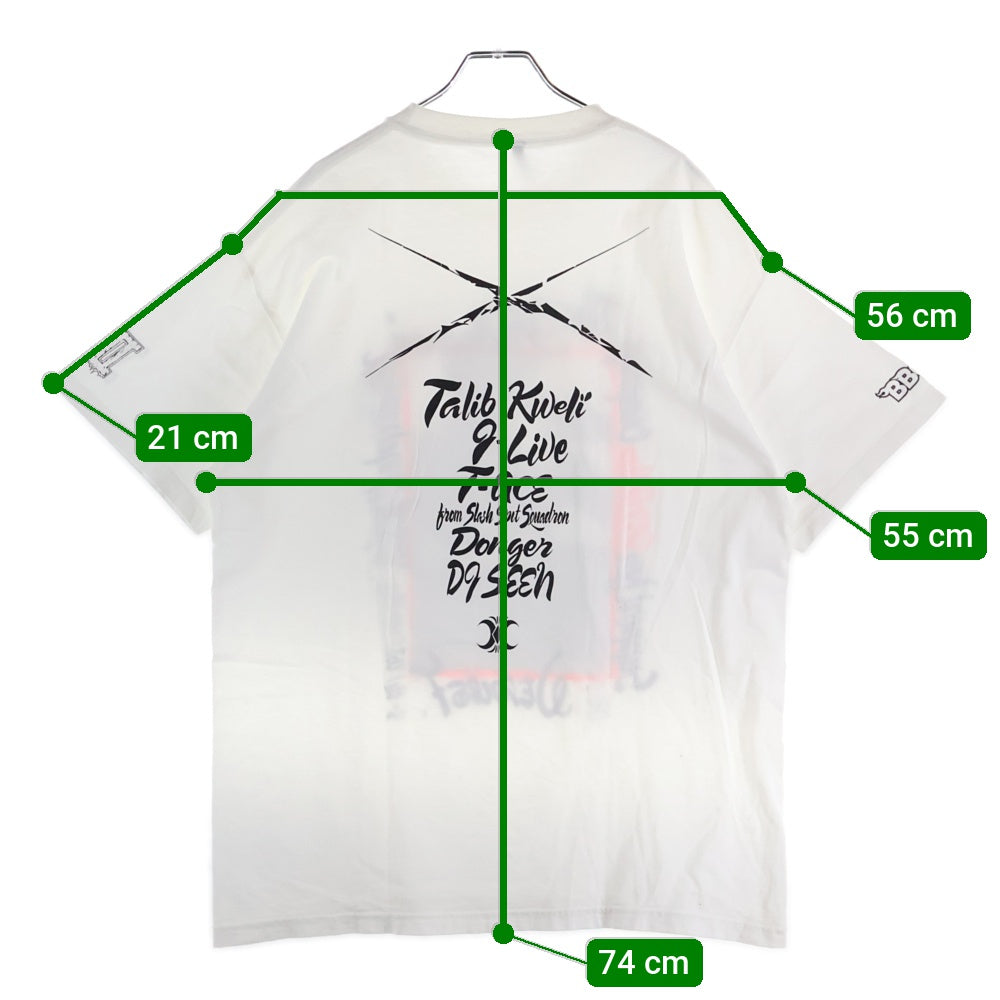 NEXUS7(ネクサスセブン) 00s × Talib Kweli タリブクウェリ フォトプリント 半袖Tシャツ カットソー ホワイト