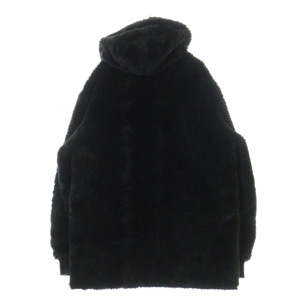 SUPREME(シュプリーム) 17AW Reversible Sherpa Work Parka リバーシブル シェルパ ワーク ジップアップパーカー フーディ ブラック