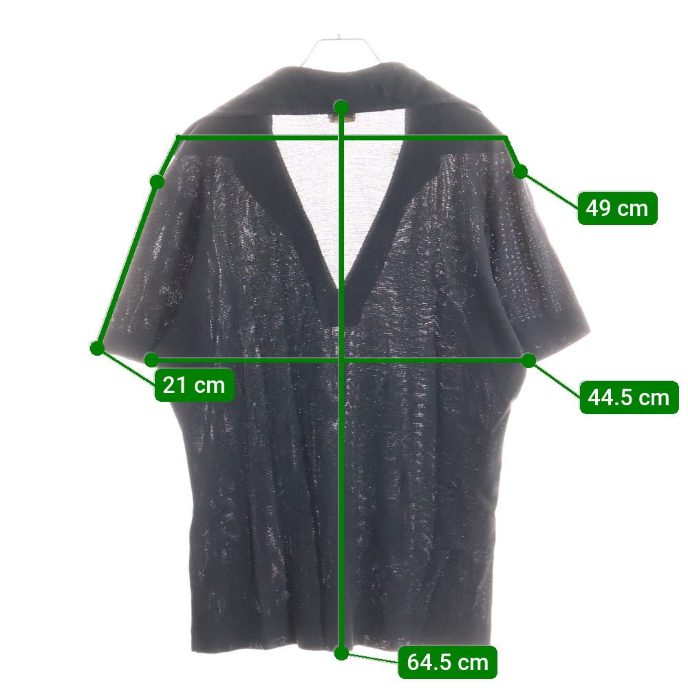 GUCCI(グッチ) コットン スキッパー 半袖ポロシャツ ブラック