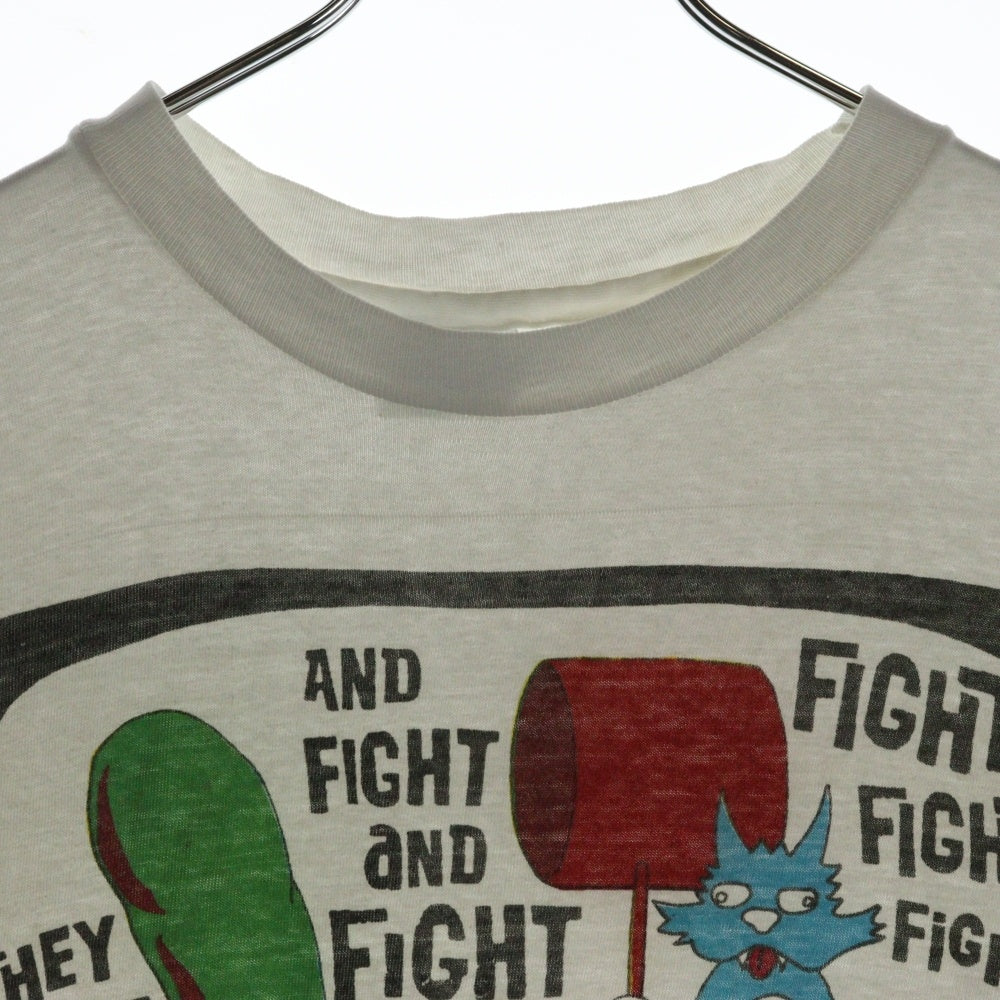 VINTAGE(ヴィンテージ) 90s Simpsons Itchy & Scratchy シンプソンズ イッチーアンドスクラッチー ショー フロントプリント 半袖Tシャツ カットソー ホワイト