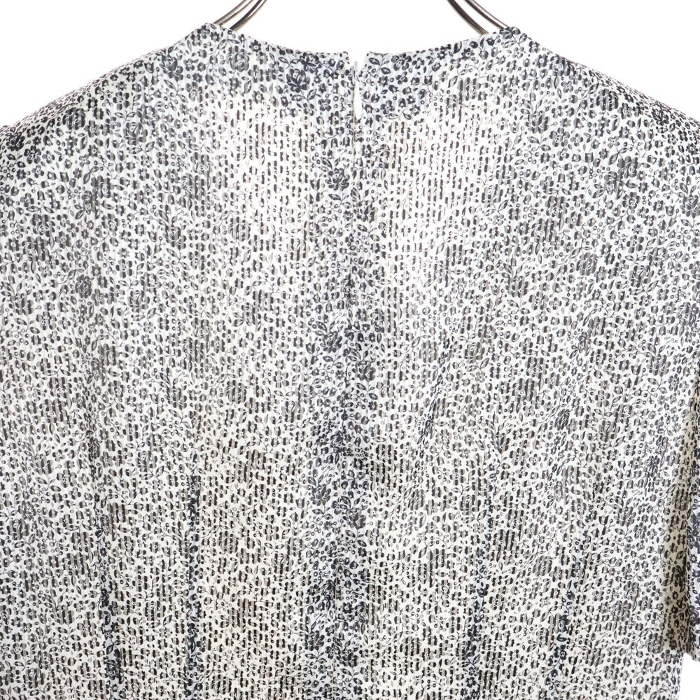 NO BRAND(ノーブランド) POSA DOLL 総柄 ワンピース ホワイト/ブラック レディース