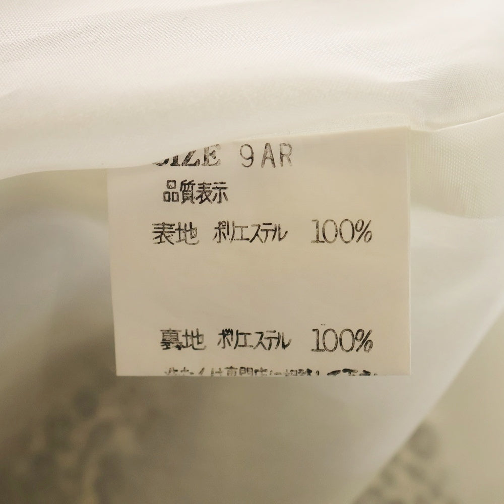 NO BRAND(ノーブランド) POSA DOLL 総柄 ワンピース ホワイト/ブラック レディース