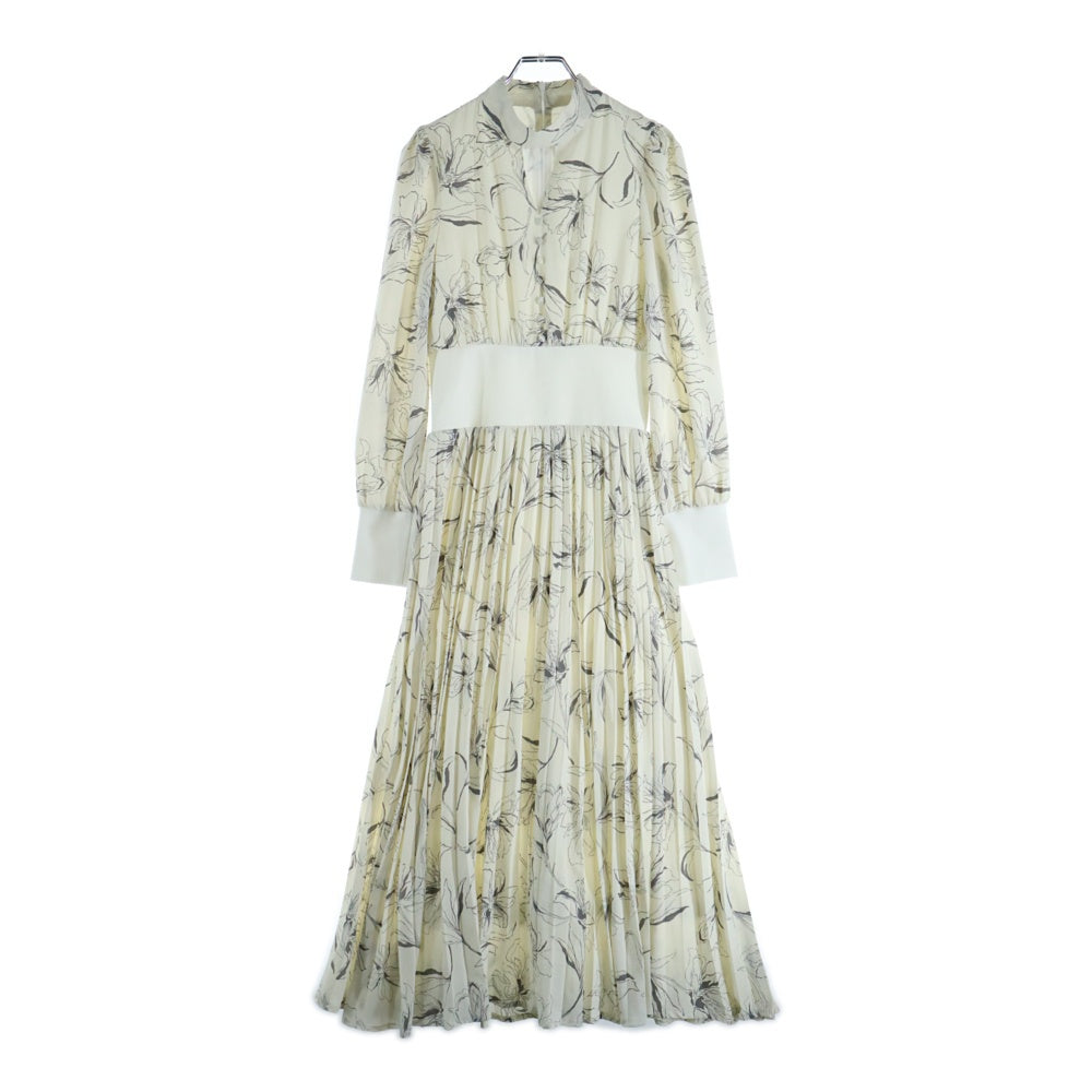 TOCCO CLOSET(トッコクローゼット) ポリエステル フラワー 総柄 ワンピース ホワイト レディース