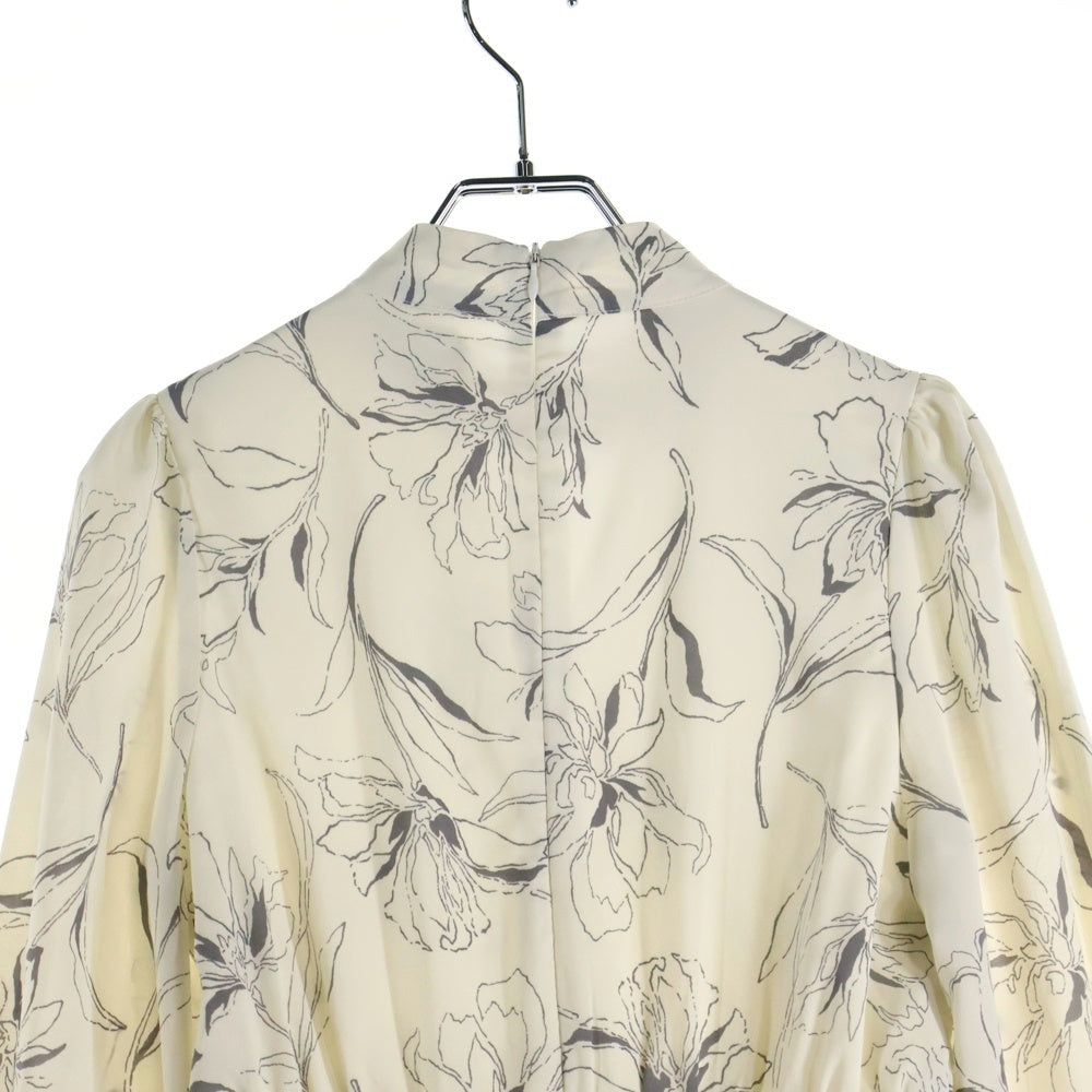 TOCCO CLOSET(トッコクローゼット) ポリエステル フラワー 総柄 ワンピース ホワイト レディース