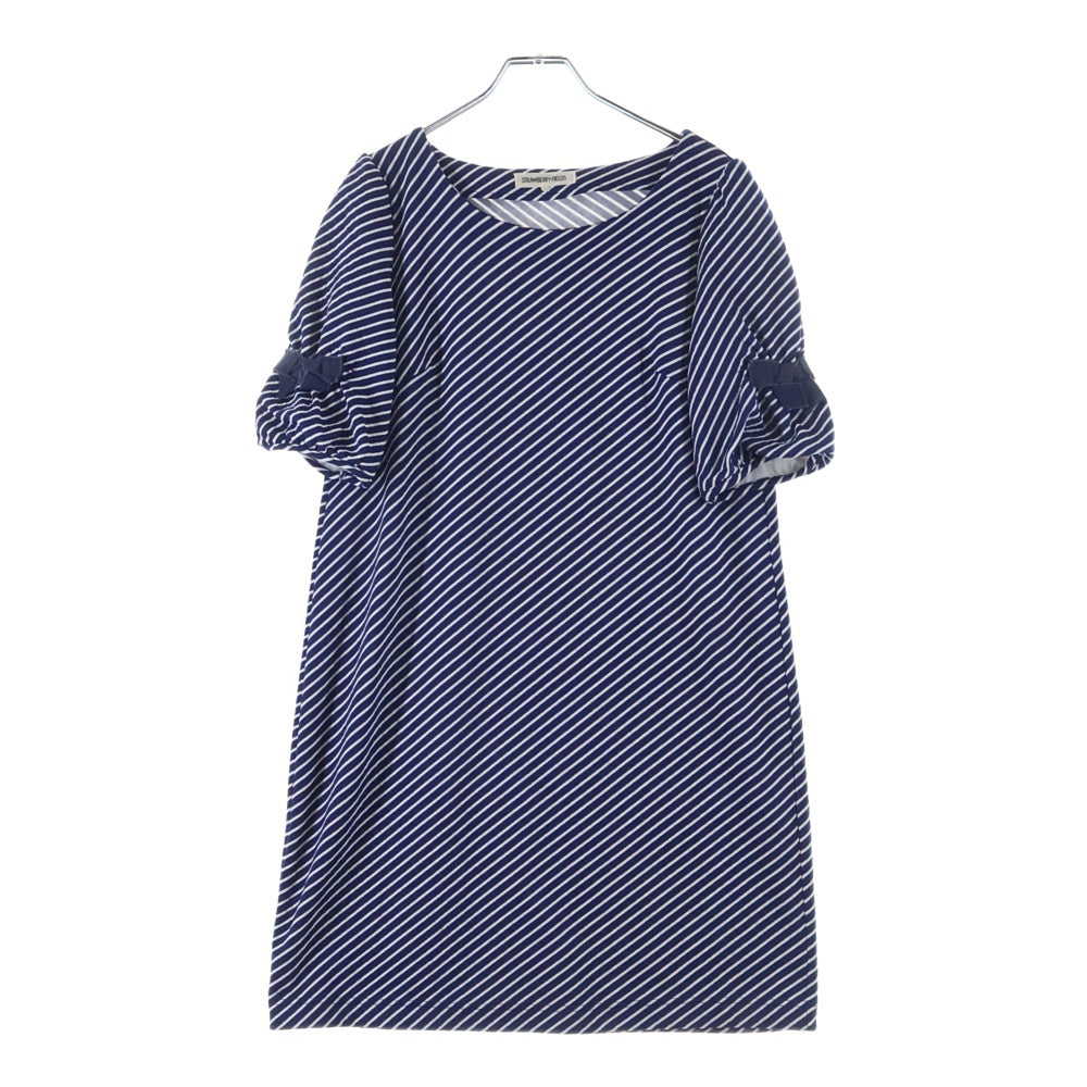 Strawberry Fields(ストロベリーフィールズ) strawberry fields ボーダー ワンピース ブルー レディース