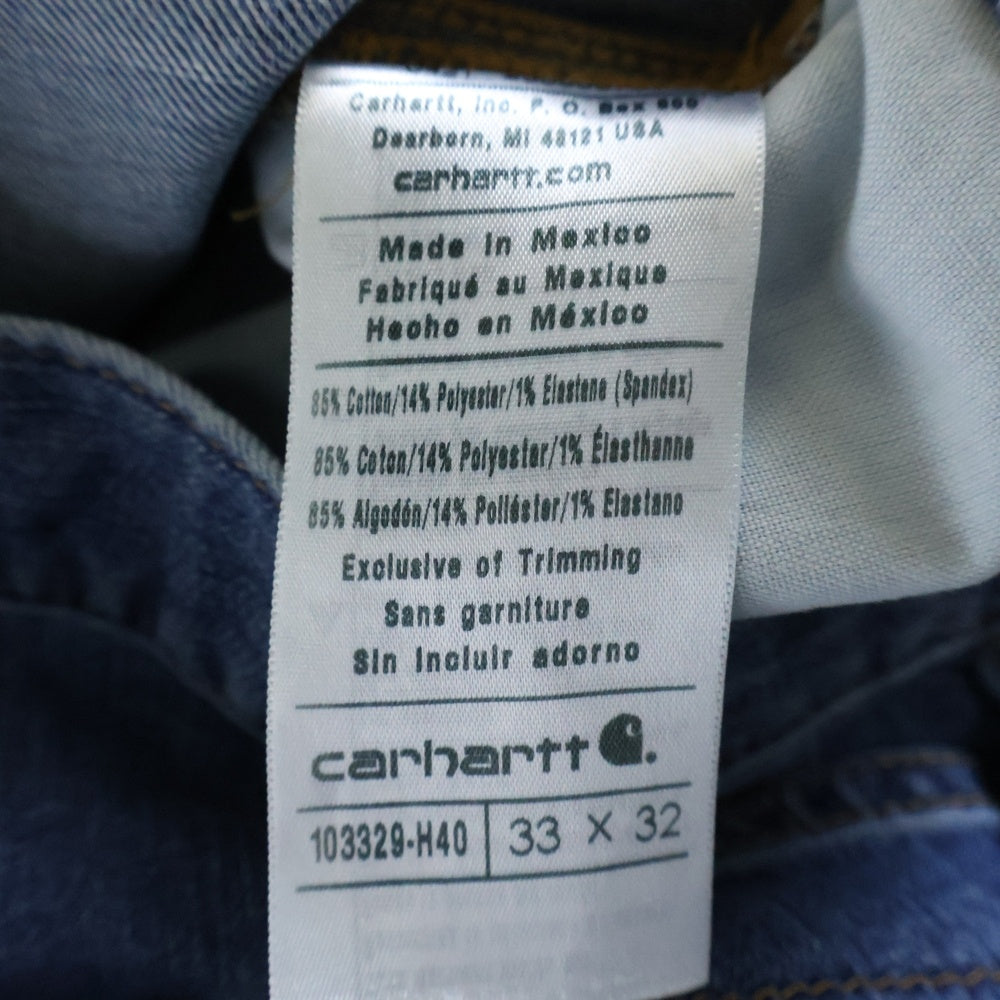 CARHARTT(カーハート) RUGGED FLEX RELAXED FIT DOUBLE-FRONT UTILITY JEAN リラックスフィット ダブルフロント ユーティリティ デニムパンツ インディゴ