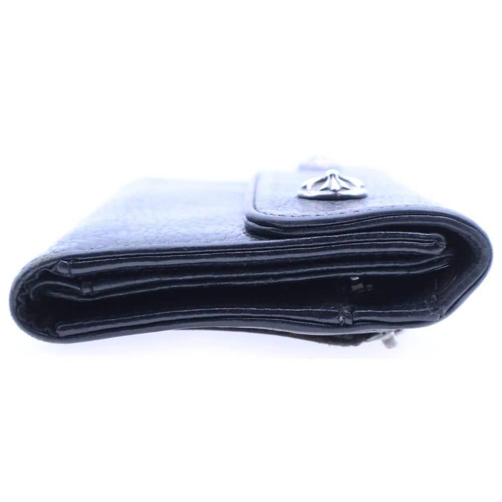 CHROME HEARTS(クロムハーツ) WAVE ウェーブ レザーウォレット 財布 ブラック BCA374