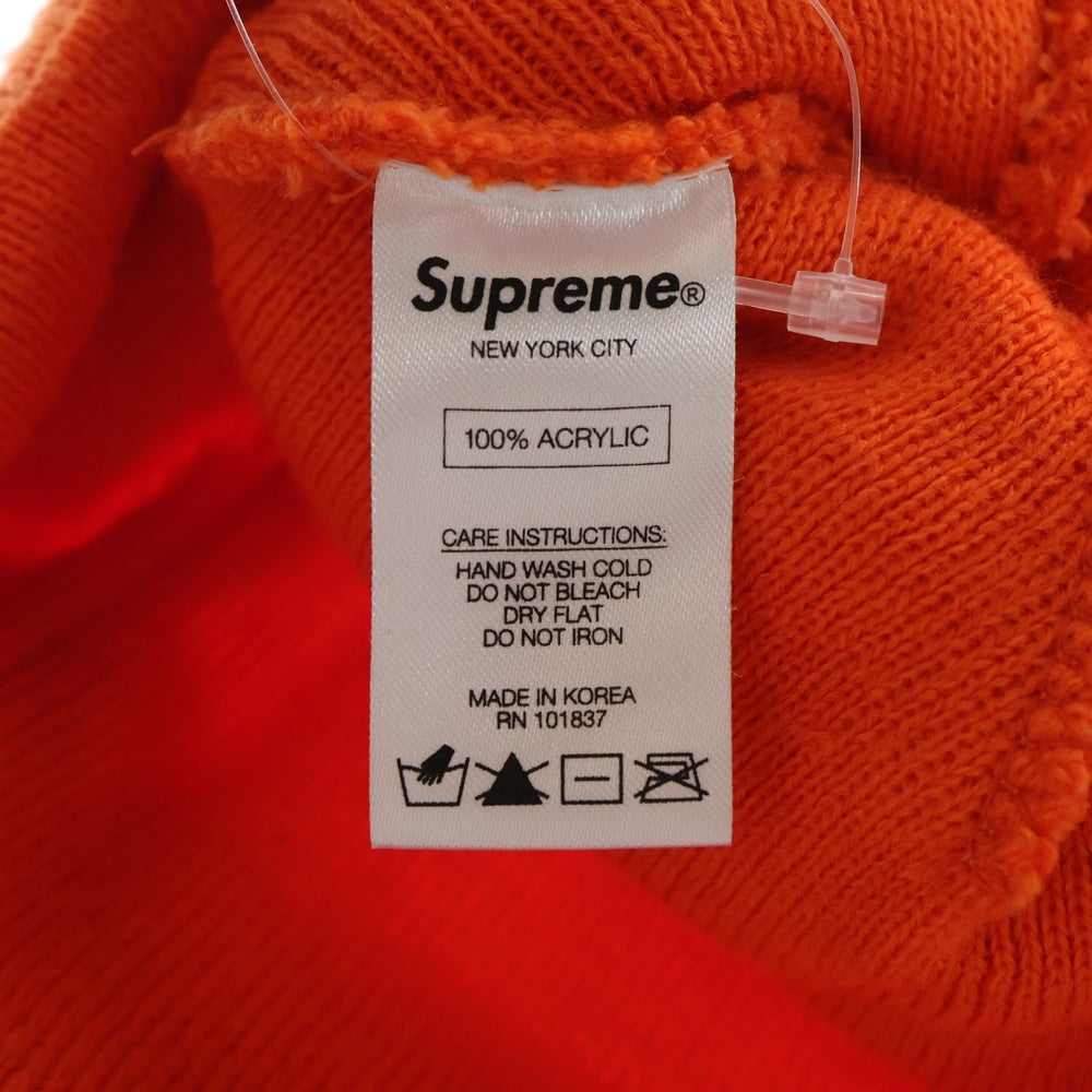 SUPREME(シュプリーム) 17AW Grid Logo Beanie グリッド ロゴ ビーニー ニットキャップ オレンジ