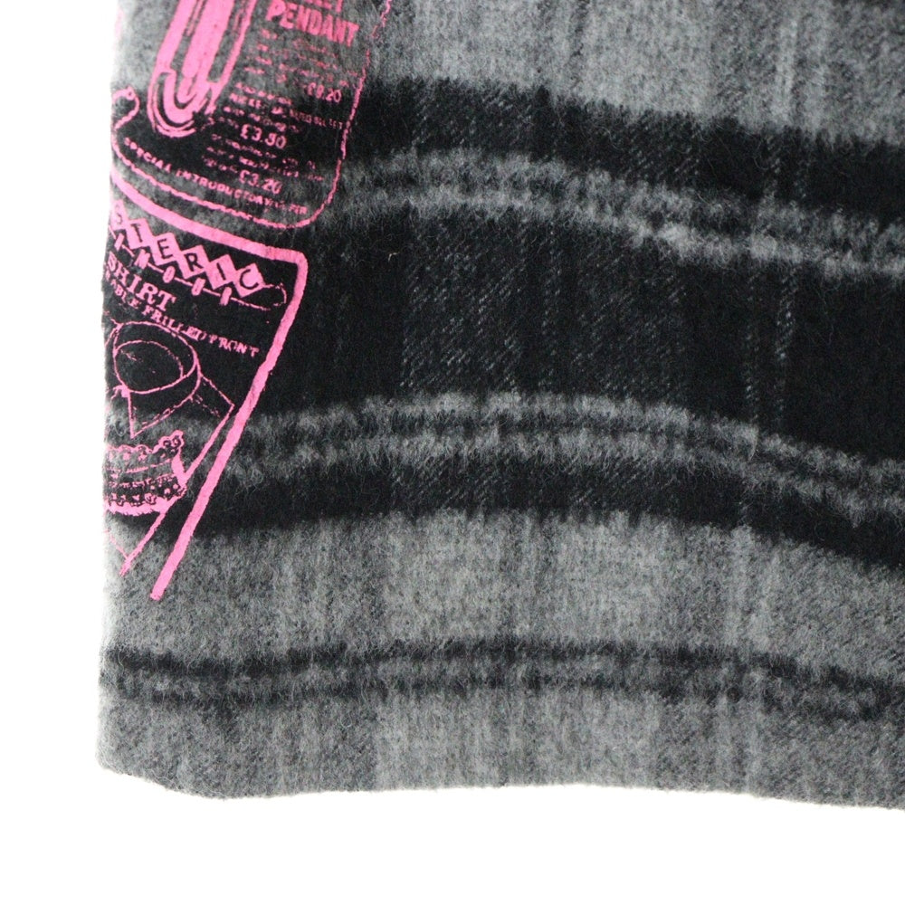 HYSTERIC GLAMOUR(ヒステリックグラマー) オニールオブダブリン タータンチェック ウール ロングスカート ラップスカート グレー レディース 01193AK01