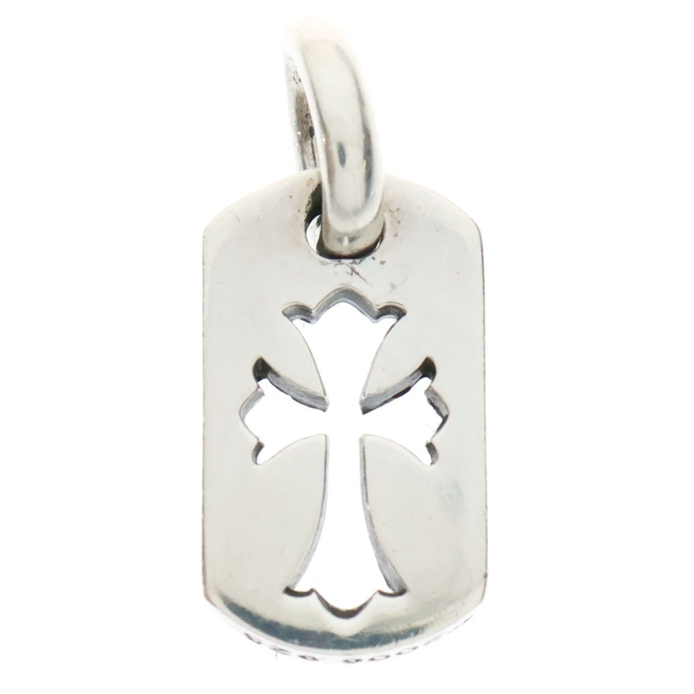 CHROME HEARTS(クロムハーツ) DT TNY CO CRS タイニーカットアウトクロスドッグタグ チャーム ペンダントトップ シルバー BCA252