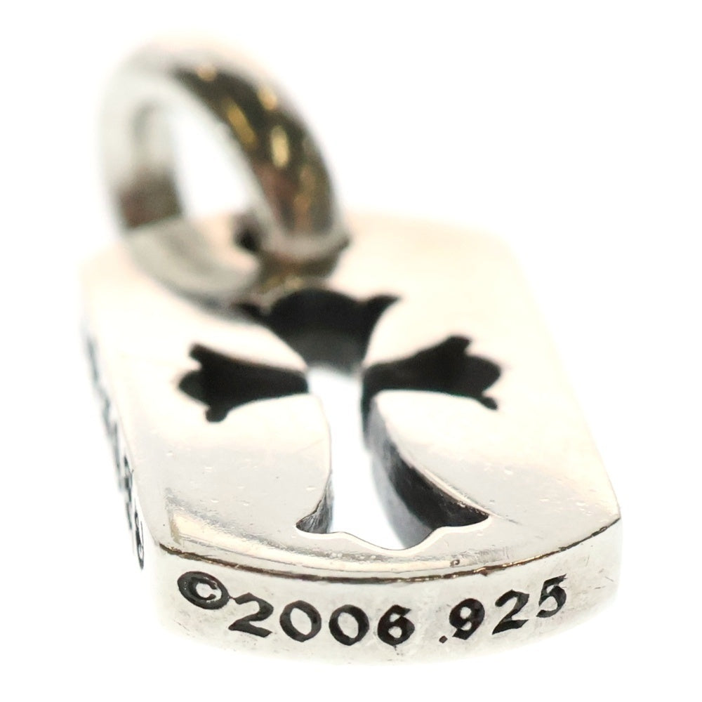 CHROME HEARTS(クロムハーツ) DT TNY CO CRS タイニーカットアウトクロスドッグタグ チャーム ペンダントトップ シルバー BCA252