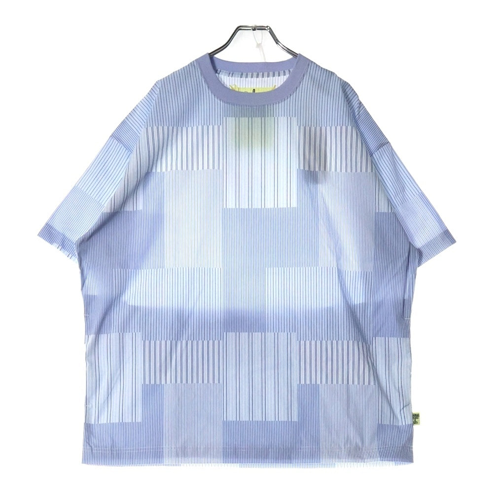 SSZ(エスエスズィー) 18SS SURF&SK8 BoltLeG サーフ&スケート ブートレグ ストライプ クルーネック 半袖Tシャツ ブルー