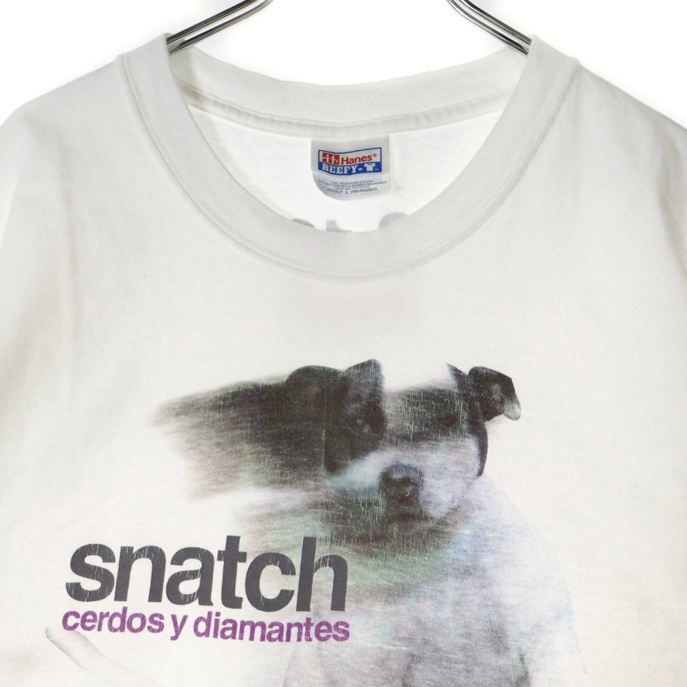 VINTAGE(ヴィンテージ) 00s ELECTRIC COTTAGE Snatch エレクトリック コテージ スナッチ ムービー プリント 半袖Tシャツ カットソー ホワイト