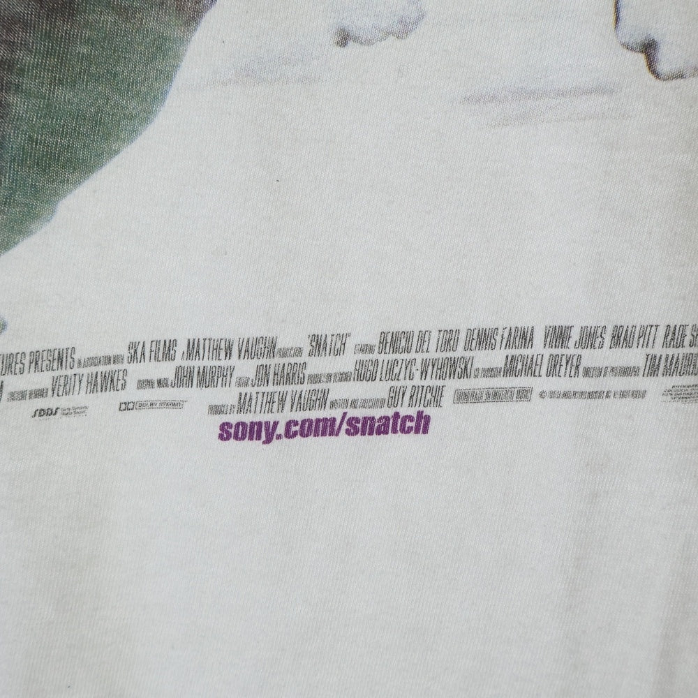VINTAGE(ヴィンテージ) 00s ELECTRIC COTTAGE Snatch エレクトリック コテージ スナッチ ムービー プリント 半袖Tシャツ カットソー ホワイト