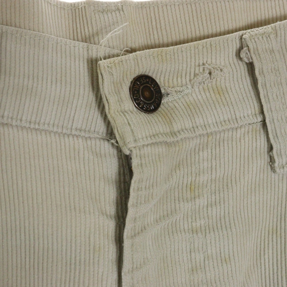 Levi's(リーバイス) 70s VINTAGE TALON 42ジップ ジッパーフライ コーデュロイ デニムパンツ ジーンズ ベージュ