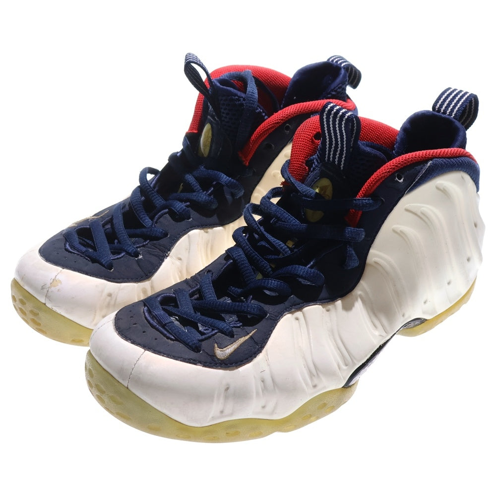 NIKE(ナイキ) AIR FOAMPOSITE ONE PRM OLYMPIC エア フォームポジット ワン プレミアム オリンピック ハイカットスニーカー ホワイト US9/27 575420-400