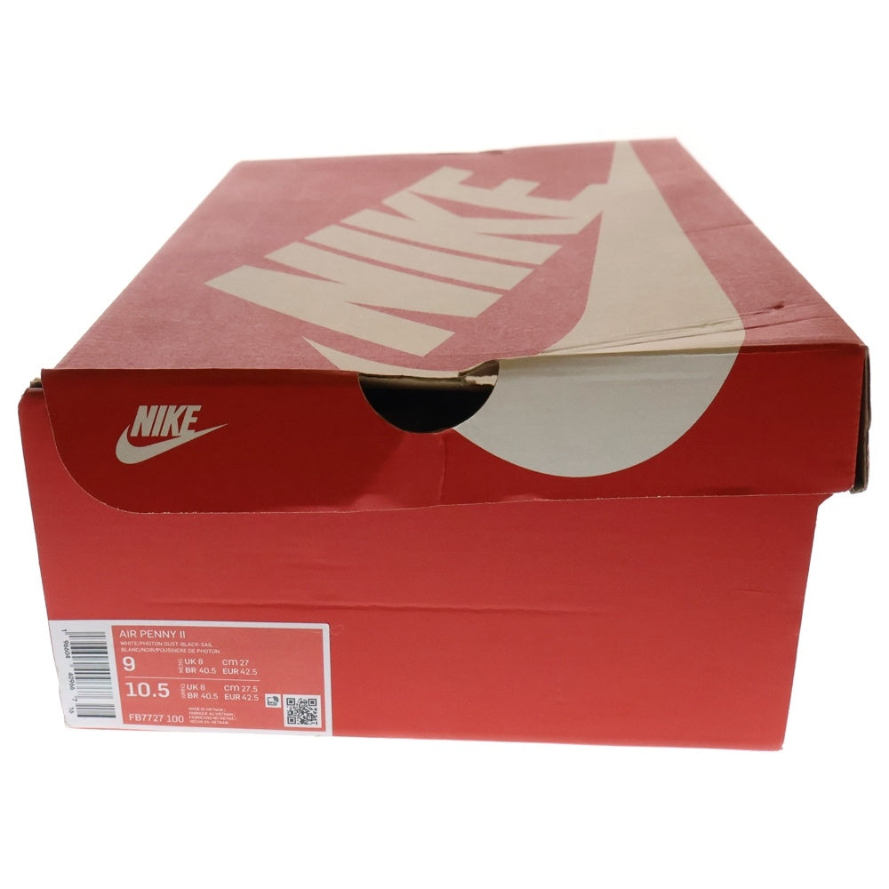 NIKE(ナイキ) Air Penny 2 Photon Dust エアペニー2 フォトンダスト ローカットスニーカー ホワイト US9/27cm FB7727ー100