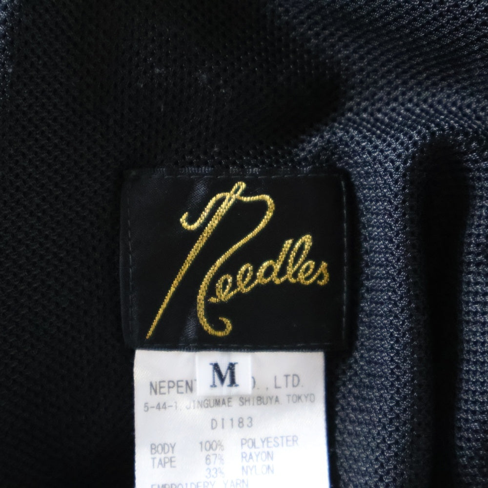Needles(ニードルス) Velour Side Line Track Pant ベロア サイドライン トラックパンツ ネイビー