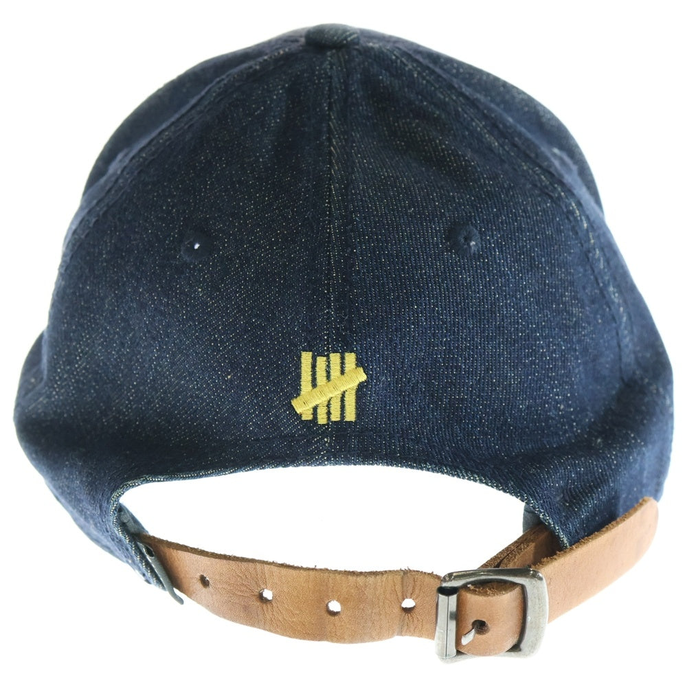 UNDEFEATED(アンディフィーテッド) Denim Patch Low Cap デニム サイド 刺繍 キャップ インディゴ