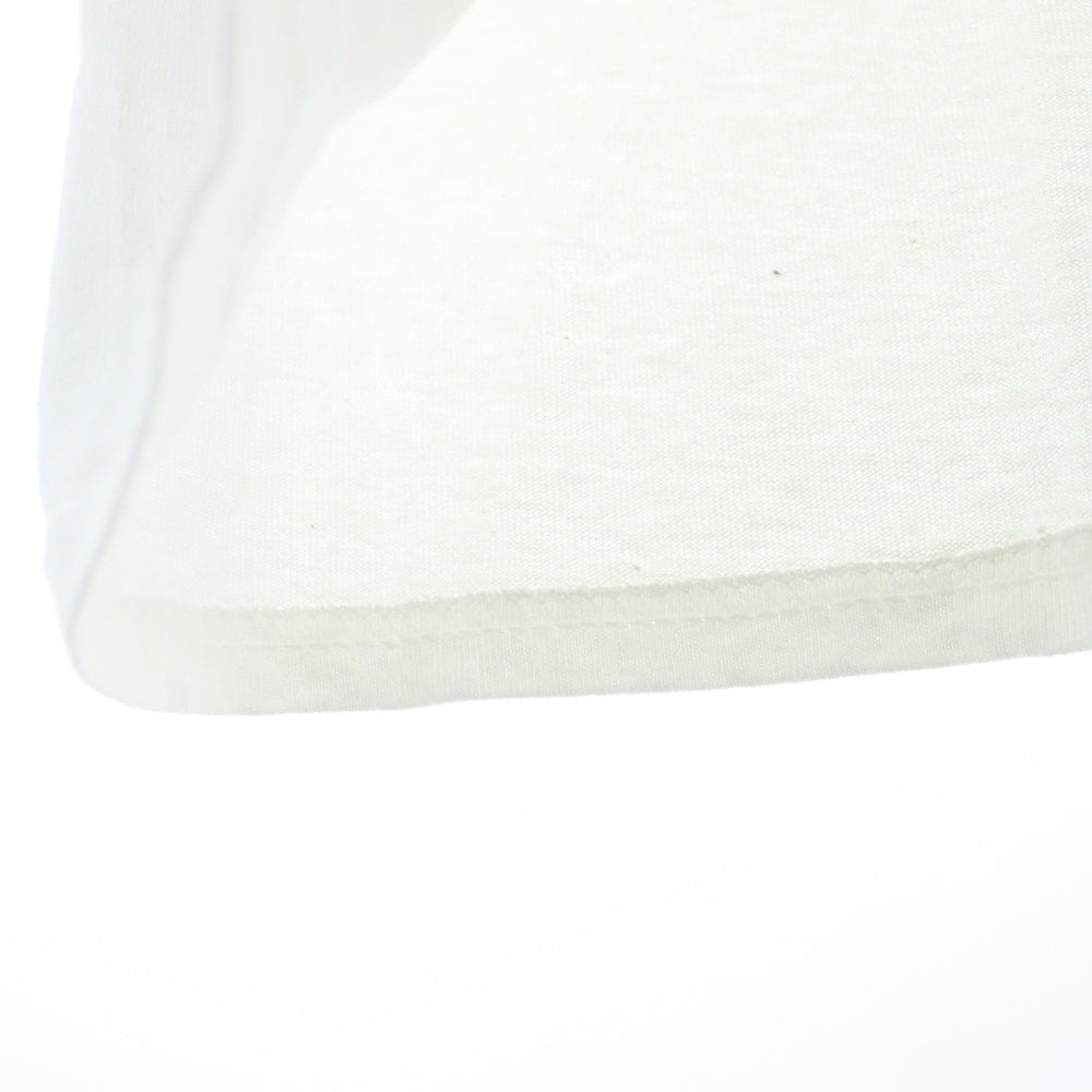 NO BRAND(ノーブランド) 舞子ラップ フロントプリント 半袖Tシャツ カットソー ホワイト