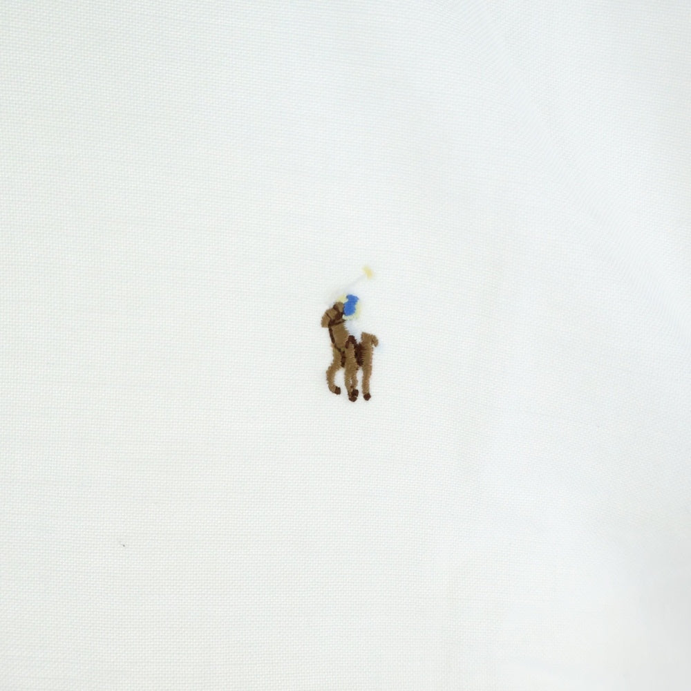 RALPH LAUREN(ラルフローレン) 胸刺繍ロゴ クラシックフィット 長袖シャツ ホワイト