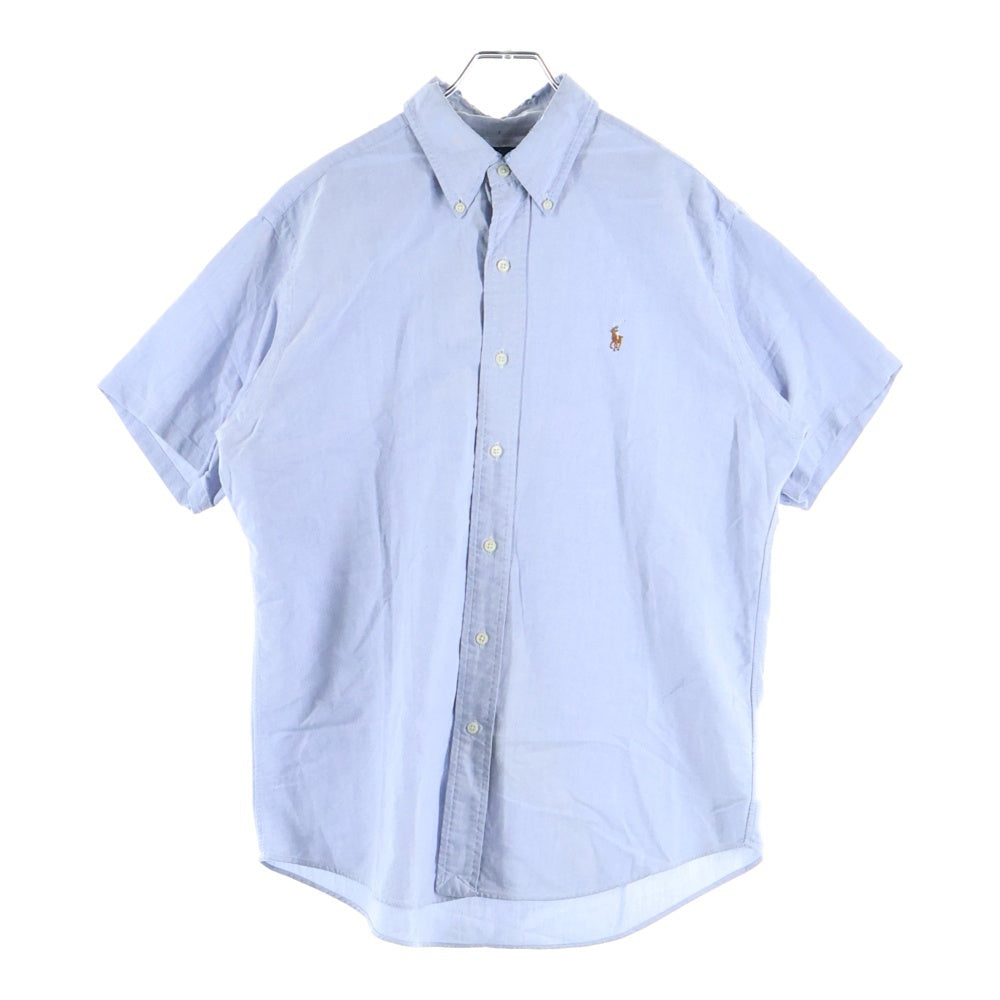 RALPH LAUREN(ラルフローレン) 胸刺繍ロゴ クラシックフィット 半袖シャツ ブルー