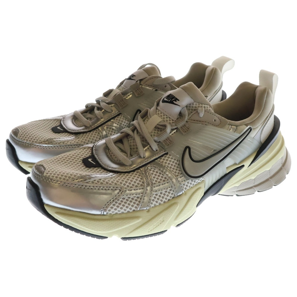 NIKE(ナイキ) W V2K RUN SUMMIT ウィメンズ ランサミット ローカットスニーカー ホワイト/シルバー US8.5/25.5cm FD0736-100