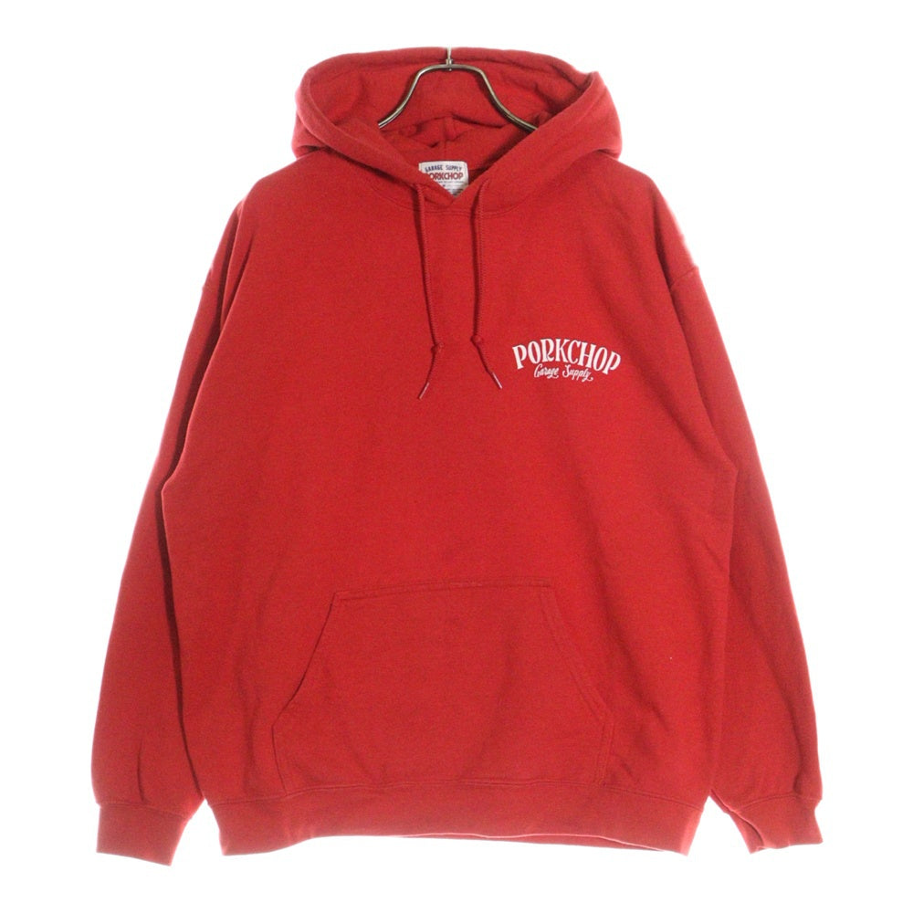 PORKCHOP(ポークチョップ) PORK LOGO BACK HOODIE ポーク ロゴ バック プリント プルオーバー パーカー