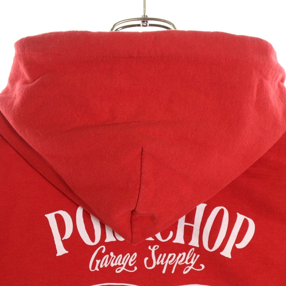 PORKCHOP(ポークチョップ) PORK LOGO BACK HOODIE ポーク ロゴ バック プリント プルオーバー パーカー