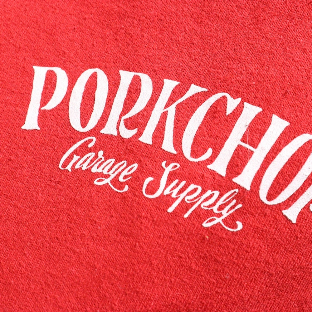 PORKCHOP(ポークチョップ) PORK LOGO BACK HOODIE ポーク ロゴ バック プリント プルオーバー パーカー