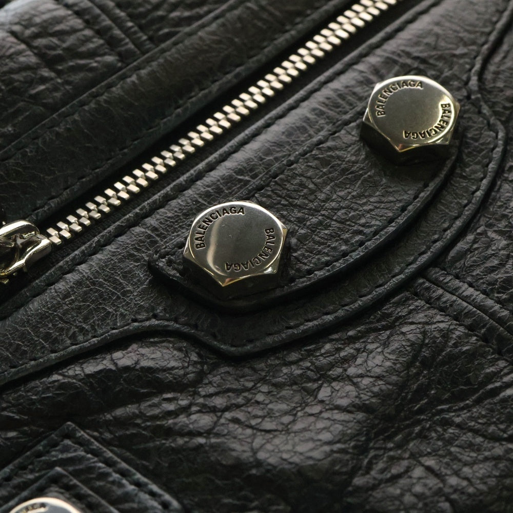 BALENCIAGA(バレンシアガ) LE CAGOLE Men XS Flap Bag ルカゴール ボルト レザー スタッズ フラップバッグ ショルダーバッグ クロスボディバッグ ブラック 719082