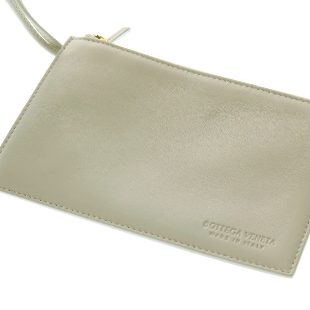 BOTTEGA VENETA(ボッテガヴェネタ) ミニ カバ バレンタイン限定 ハート ポーチ付き イントレチャート レザー 2WAY ショルダーバッグ ハンドバッグ ホワイト 777608