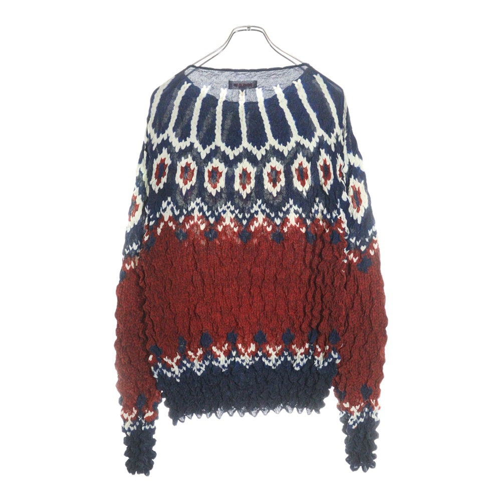 MASU(エムエーエスユー) 22AW POPCORN NORDIC SWEATER ポップコーン モーディック スウェット トップス マルチ MVFW-CS0122