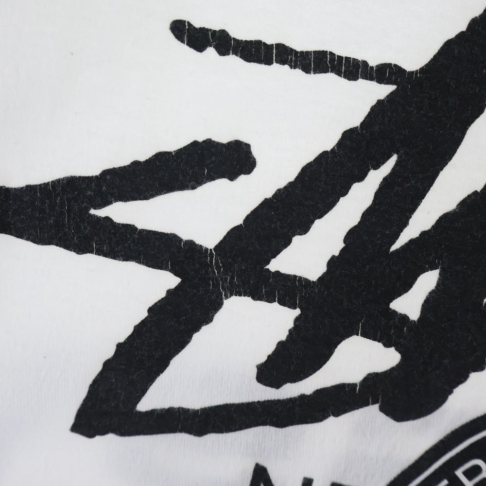 STUSSY(ステューシー) 19SS × Cactus Plant Flea Market CPFM カクタスプラント フリーマーケット プリント クルーネック 半袖Tシャツ カットソー ホワイト