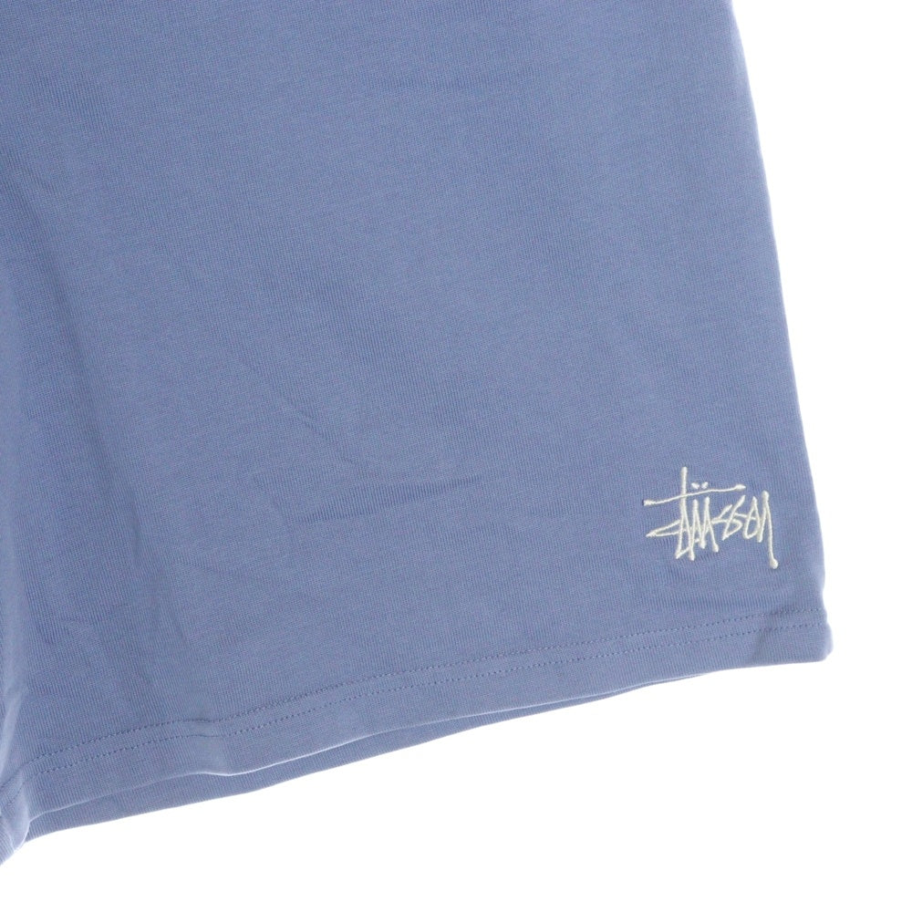STUSSY(ステューシー) 25ss JERSEY SHORT フロント ジャージー スウェット ショーツ ハーフパンツ ブルー 112334