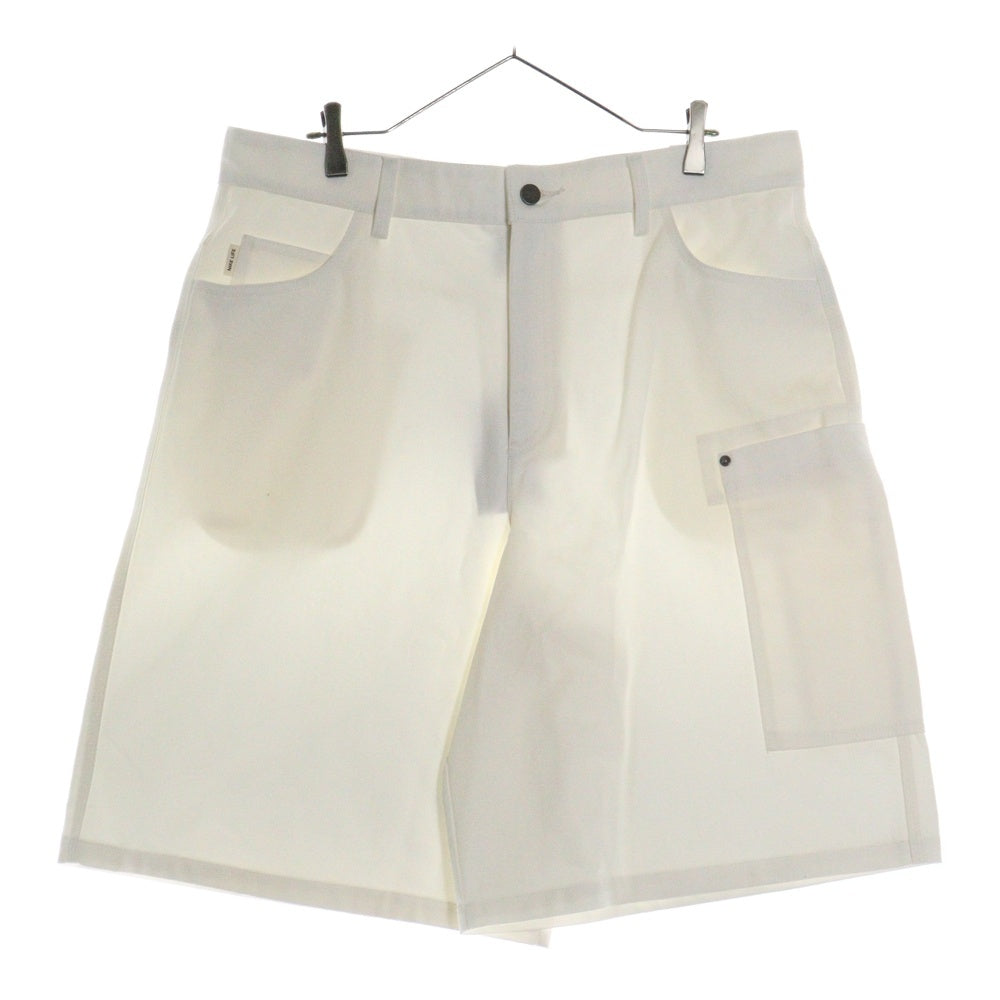 NIKE(ナイキ) NIKE LIFE BIG CANVAS SHORTS ナイキライフ ビッグ キャンバス デニム ショーツ ハーフパンツ ホワイト HQ0196-901