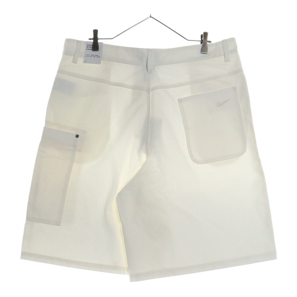 NIKE(ナイキ) NIKE LIFE BIG CANVAS SHORTS ナイキライフ ビッグ キャンバス デニム ショーツ ハーフパンツ ホワイト HQ0196-901