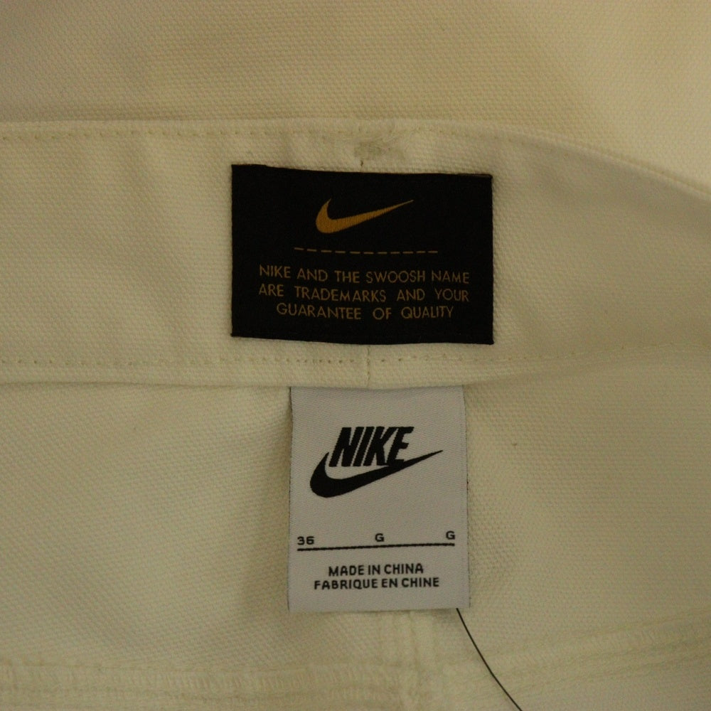NIKE(ナイキ) NIKE LIFE BIG CANVAS SHORTS ナイキライフ ビッグ キャンバス デニム ショーツ ハーフパンツ ホワイト HQ0196-901