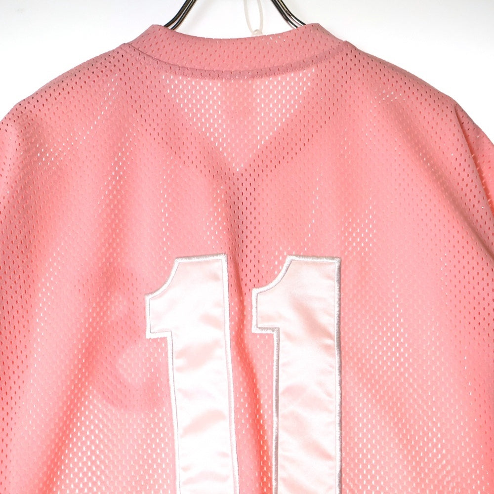 SUPREME(シュプリーム) 25SS S Logo Baseball Henley Sロゴ ベースボール ヘンリー メッシュ 半袖シャツ ピンク