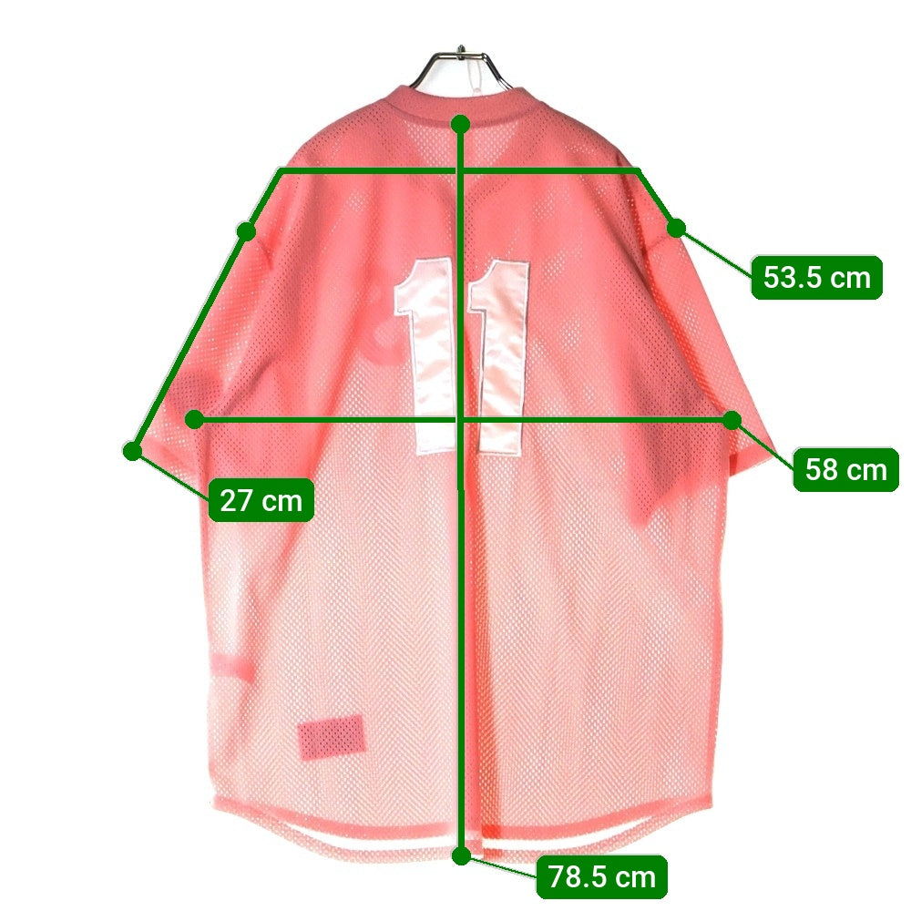 SUPREME(シュプリーム) 25SS S Logo Baseball Henley Sロゴ ベースボール ヘンリー メッシュ 半袖シャツ ピンク