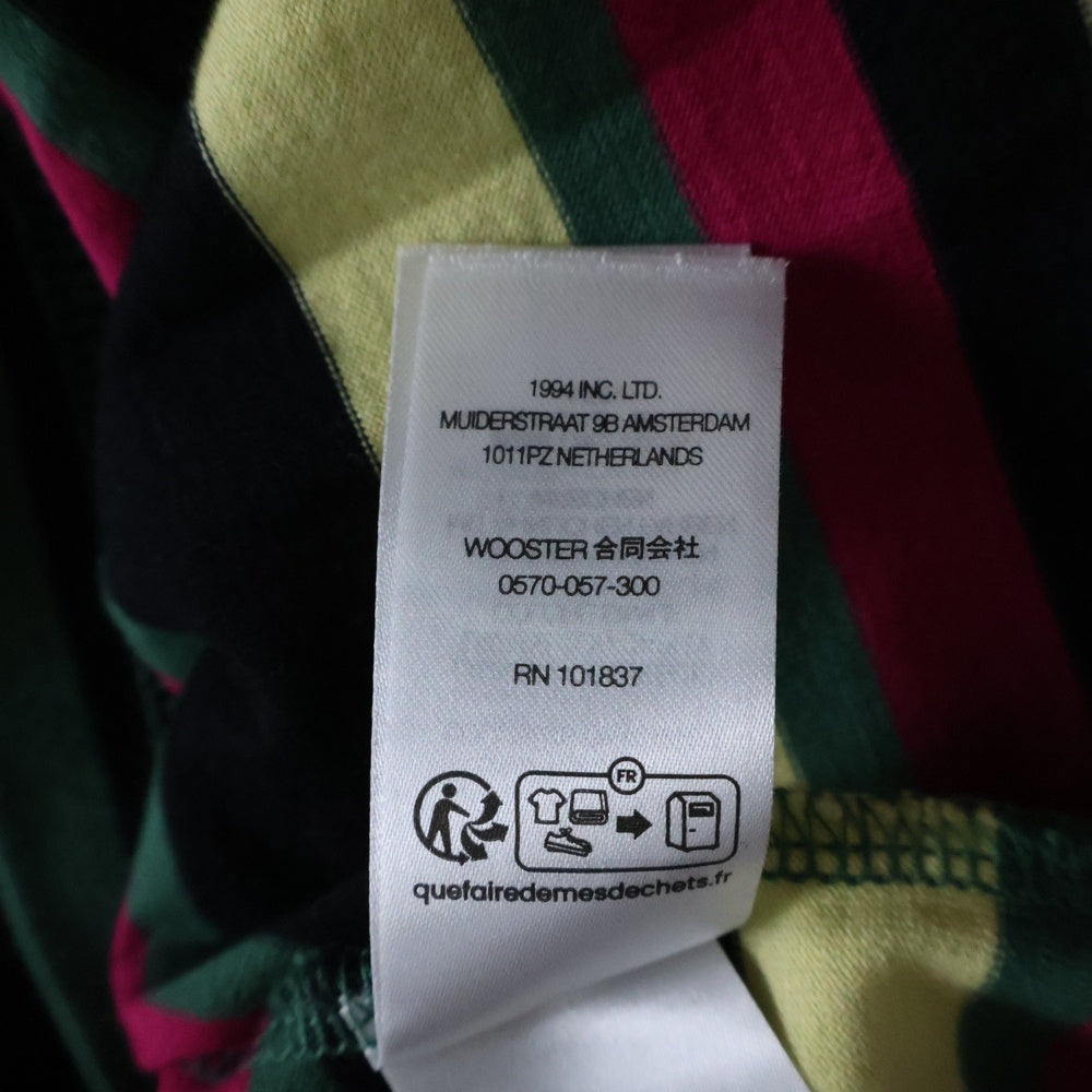 SUPREME(シュプリーム) 25SS Intarsia S/S Top インスターシャ バックロゴ ストライプ クルーネック 半袖Tシャツ カットソー マルチ