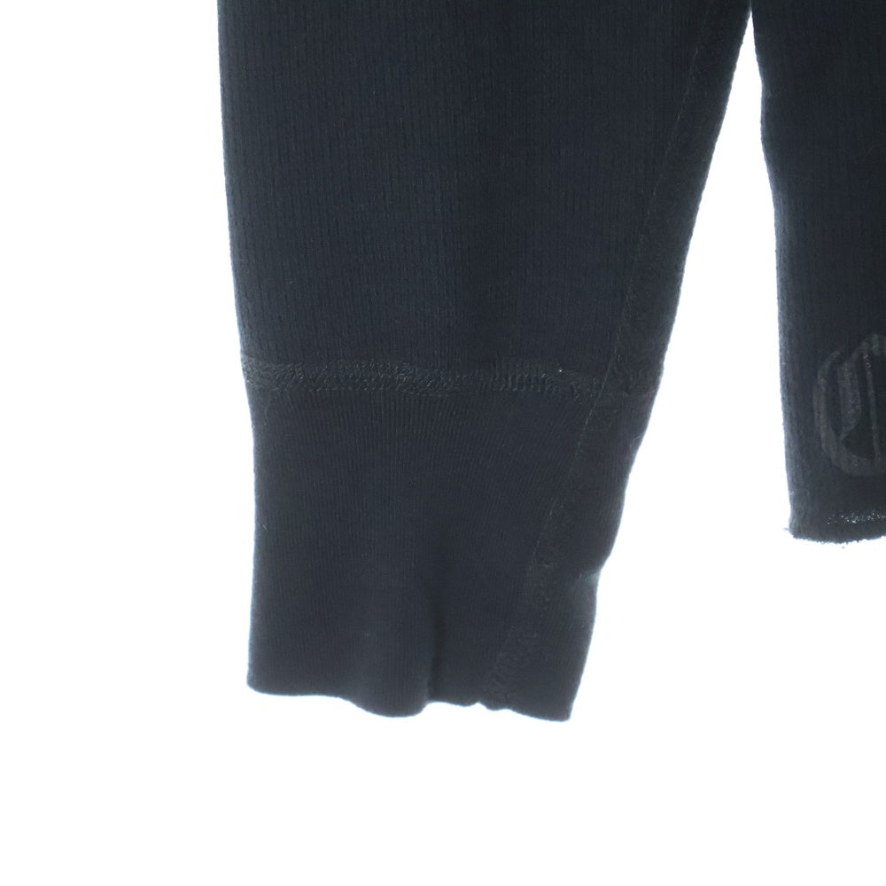 CHROME HEARTS(クロムハーツ) Thermal L S 袖ロゴプリントサーマル長袖カットソー ブラック