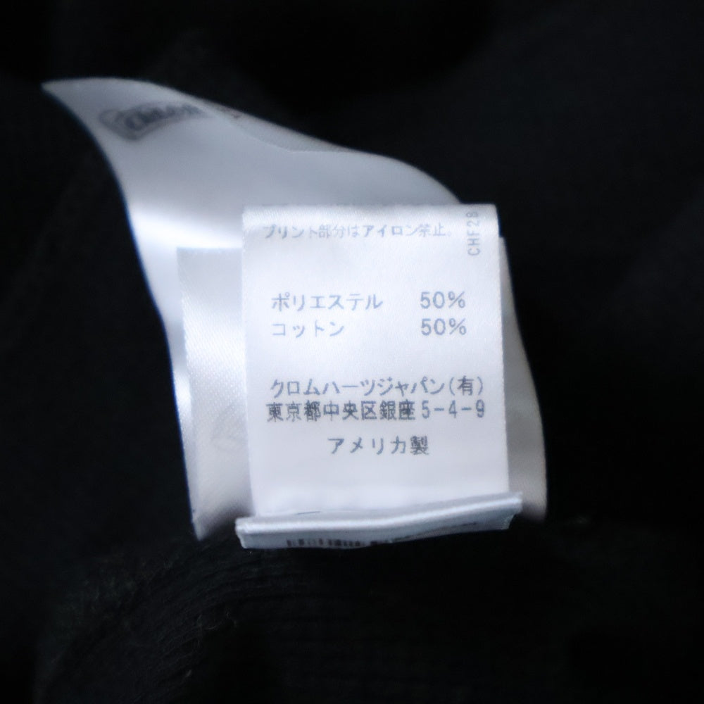 CHROME HEARTS(クロムハーツ) Thermal L S 袖ロゴプリントサーマル長袖カットソー ブラック