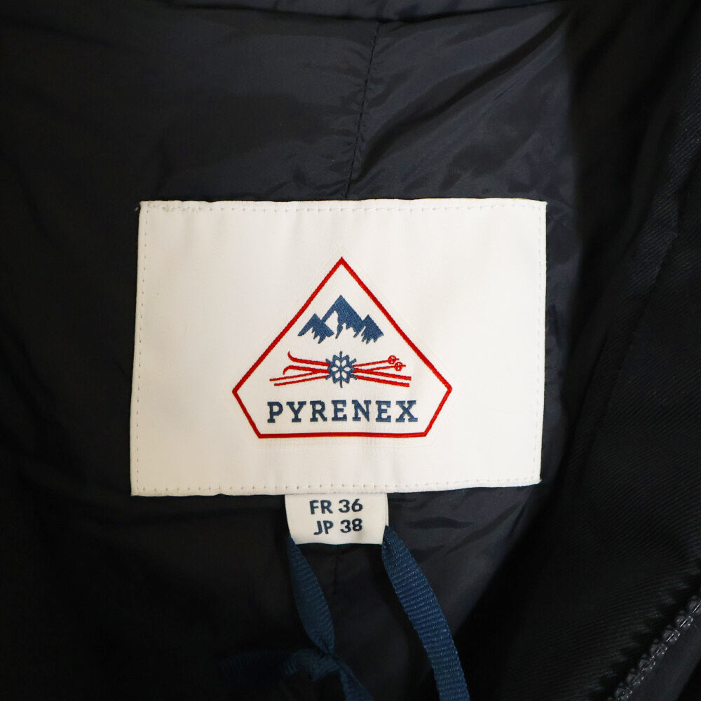 PYRENEX(ピレネックス) GRENOBLE グレノーブル ファーデッド ダウンジャケット ブラック レディース HW0053