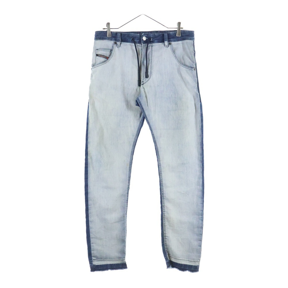 DIESEL(ディーゼル) KROOLEY 切替 デニムジョガーパンツ インディゴ 0870R