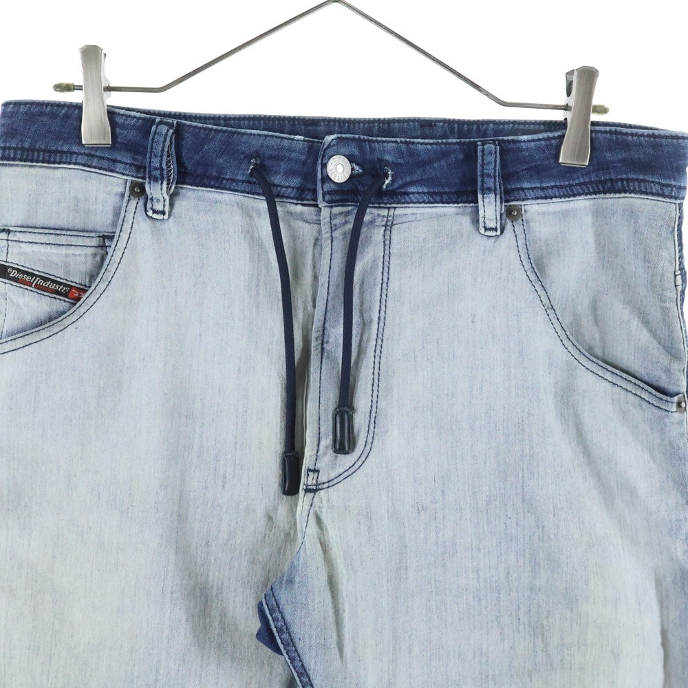 DIESEL(ディーゼル) KROOLEY 切替 デニムジョガーパンツ インディゴ 0870R