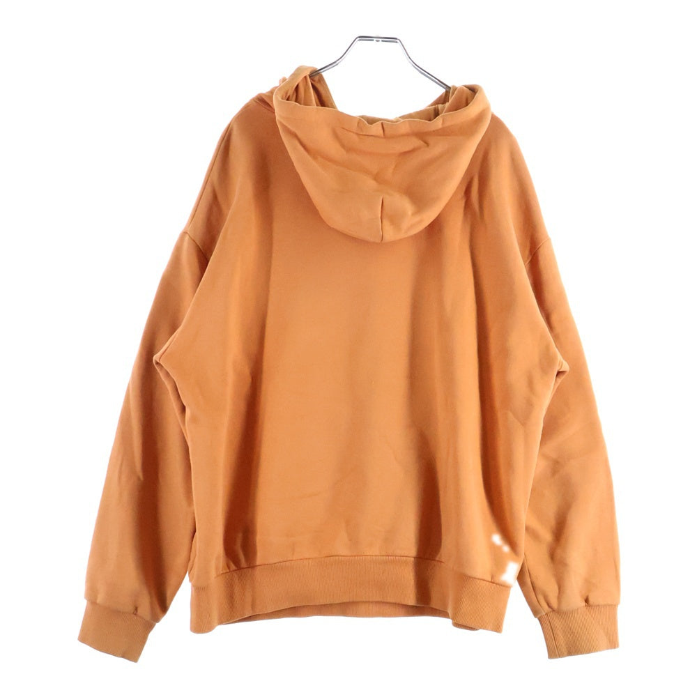 EMPORIO ARMANI(エンポリオアルマーニ) スパンコール フロントデザイン フーディープルオーバーパーカー 3H1M6R 1JH6Z オレンジ