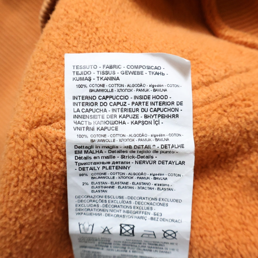 EMPORIO ARMANI(エンポリオアルマーニ) スパンコール フロントデザイン フーディープルオーバーパーカー 3H1M6R 1JH6Z オレンジ