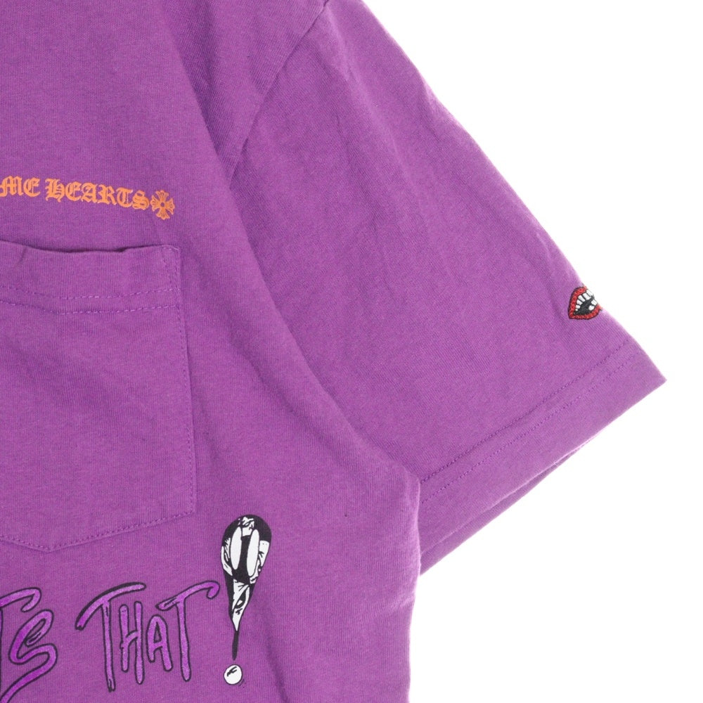 CHROME HEARTS(クロムハーツ) ×MATTY BOY PPO I WANT MORE NOT LESS T-SHRT ×マッティボーイ プリント 半袖Tシャツ カットソー パープル