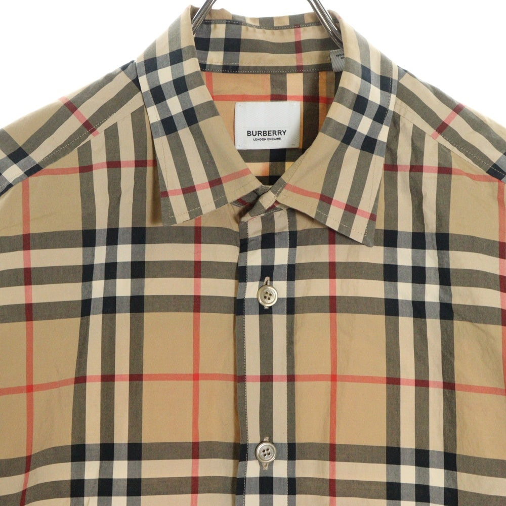 BURBERRY(バーバリー) バーバリーチェック 総柄 コットン 長袖シャツ ベージュ 8020863